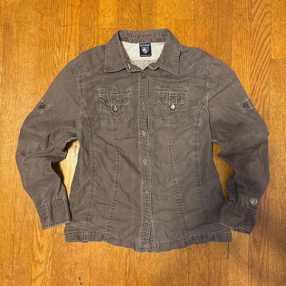Kuhl Women's Grey and Brown Shirt